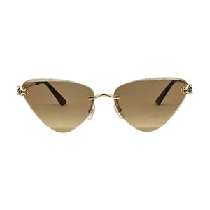 Chic Gold and Brown CARTIER  Sunglasses